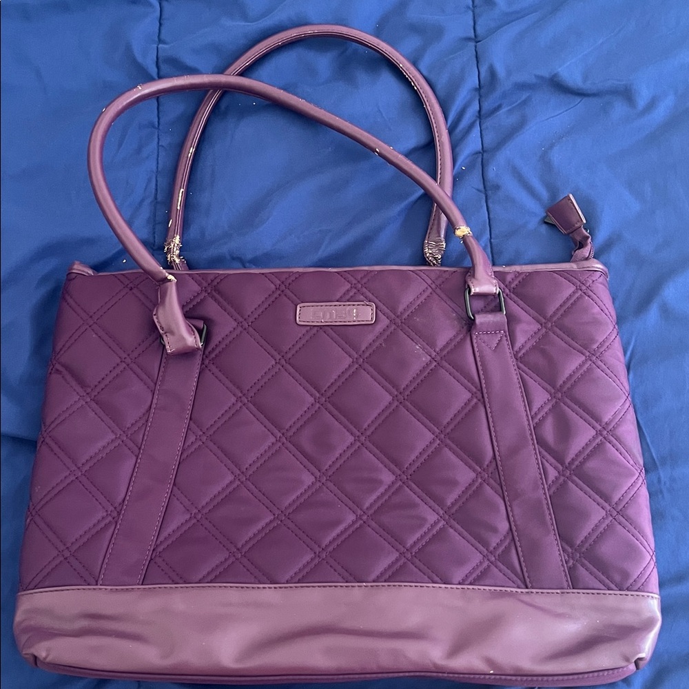 PURPLE LAPTOP SHOULDER BAG NWOT